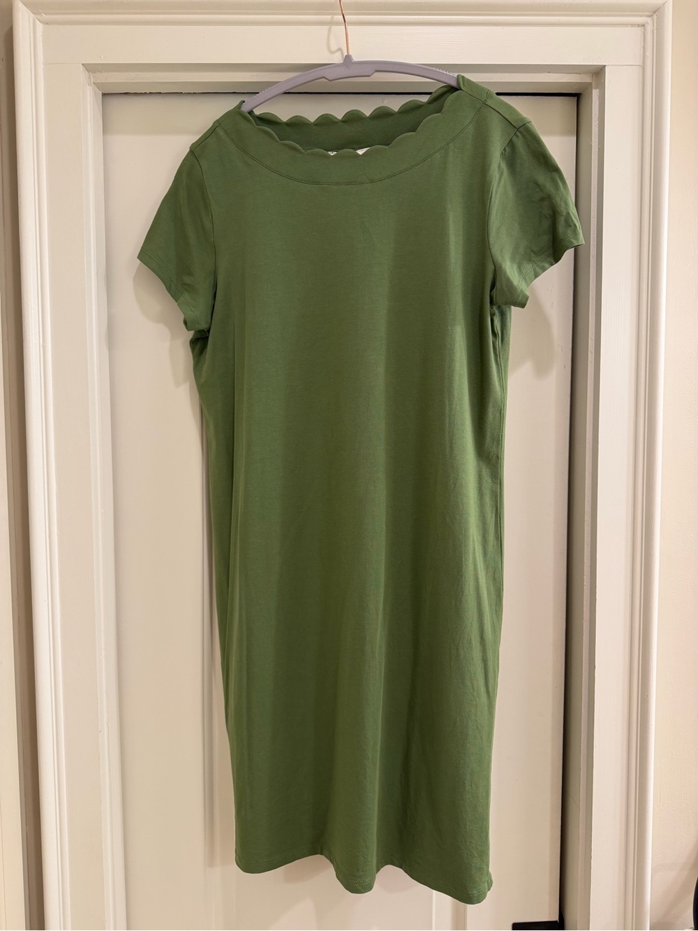 Cappagallo Scalloped Neck Dress